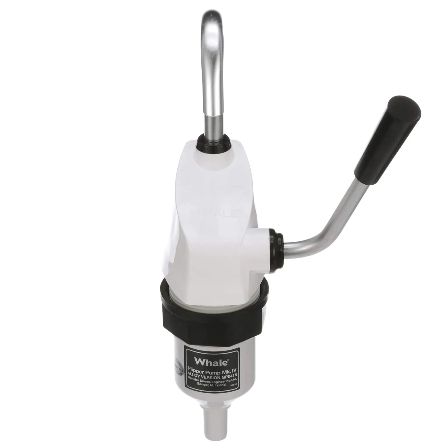 GP0418 Flipper Pump Mk 4 Hand-Operated Galley Water Pump, 1/2-Inch Flexible Hose Connection, 1.85 GPM Max Flow Rate