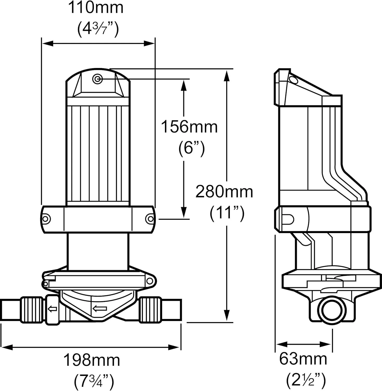 WHALE Gulper 320 High Capacity Waste/Bilge Pump