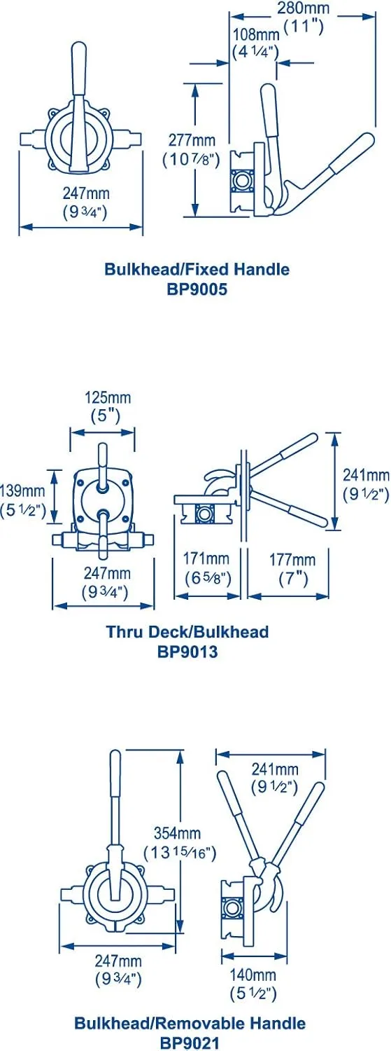 WHALE Gusher Urchin Manual Bilge Pump