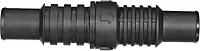 Whale LV1219 Non-Return Inline Valve, for Use with ¾-Inch and 1-Inch Diameter Pipes, Nitrile Construction, Black One Size