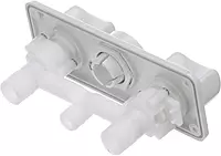 RT2498 Elegance Combination Faucet/Shower, Pull-Out Handheld Mixer Unit, Hot and Cold Water, 5.5-Foot Hose, White ABS