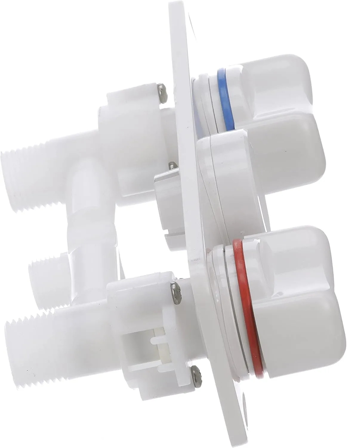 RT2498 Elegance Combination Faucet/Shower, Pull-Out Handheld Mixer Unit, Hot and Cold Water, 5.5-Foot Hose, White ABS