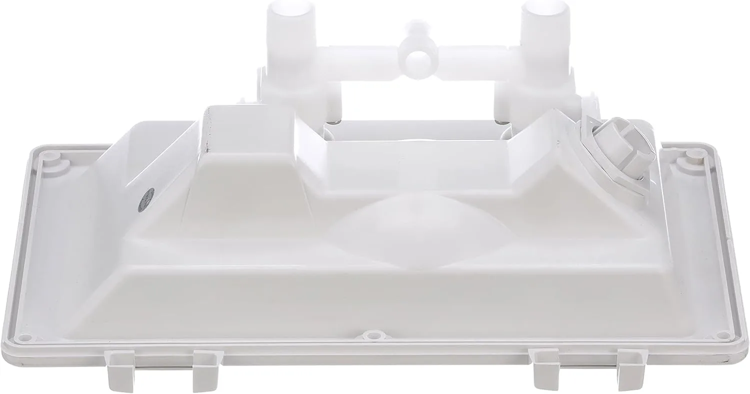 RT2658 Swim ‘n’ Rinse Transom Shower, Hot and Cold Water, Lockable Hinged Cover, White ABS Housing, 7-Foot Hose