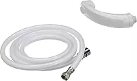 RT2658 Swim ‘n’ Rinse Transom Shower, Hot and Cold Water, Lockable Hinged Cover, White ABS Housing, 7-Foot Hose