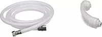 RT2658 Swim ‘n’ Rinse Transom Shower, Hot and Cold Water, Lockable Hinged Cover, White ABS Housing, 7-Foot Hose