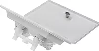 RT2658 Swim ‘n’ Rinse Transom Shower, Hot and Cold Water, Lockable Hinged Cover, White ABS Housing, 7-Foot Hose