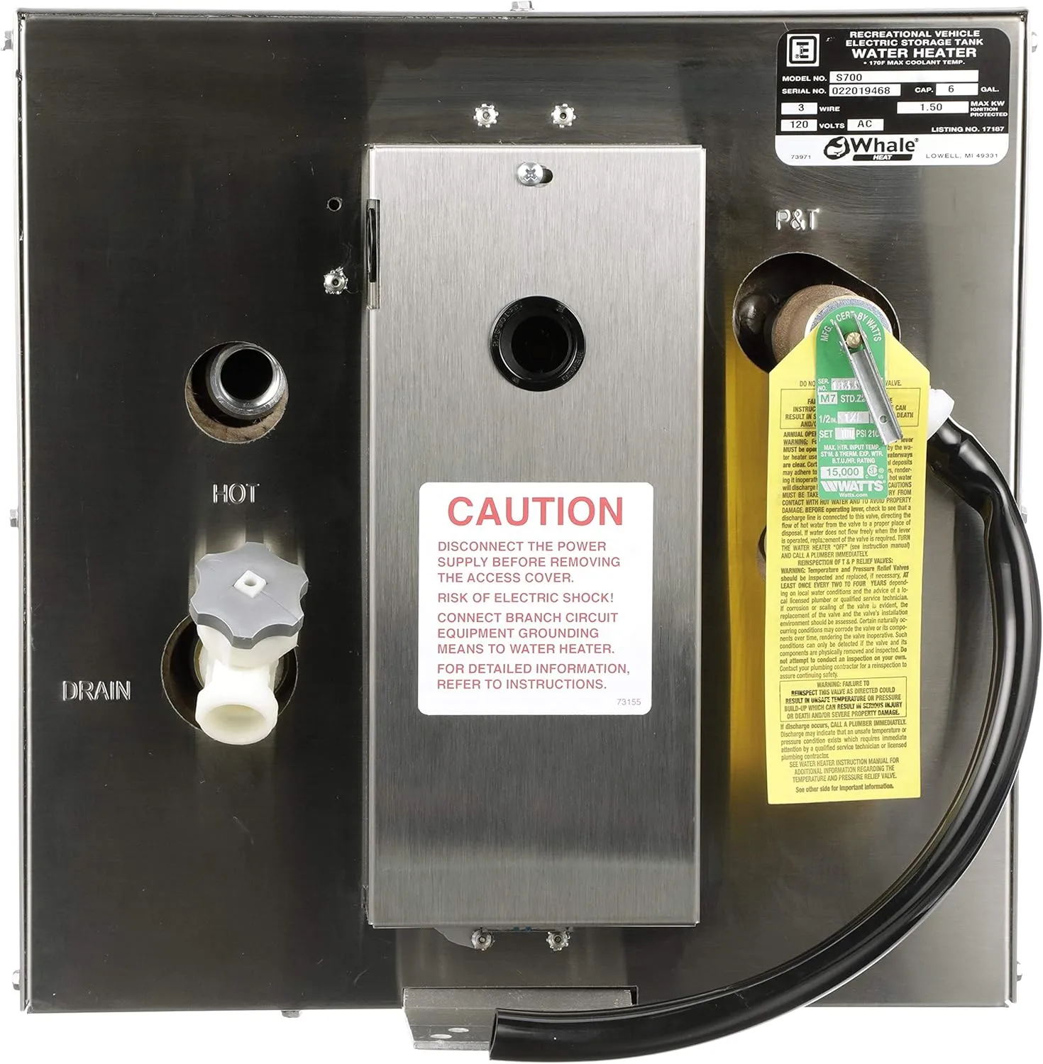 WHALE Seaward Marine & RV Hot Water Heaters