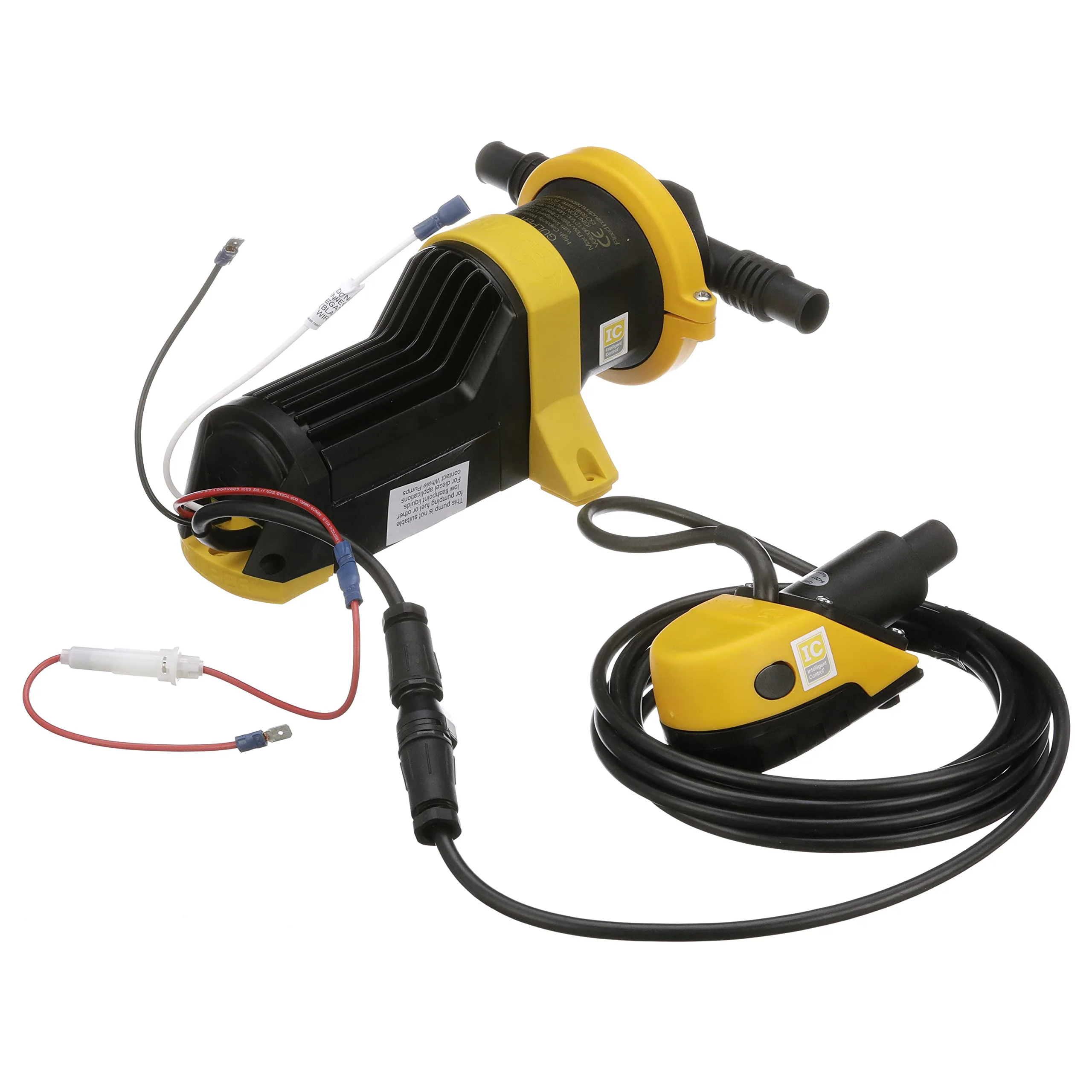 Whale SI8284 IC Bilge Kit, 12V DC, Pre-Wired Pre-Assembled Strainer and Gulper® Bilge Pump, Intelligent Control (IC)