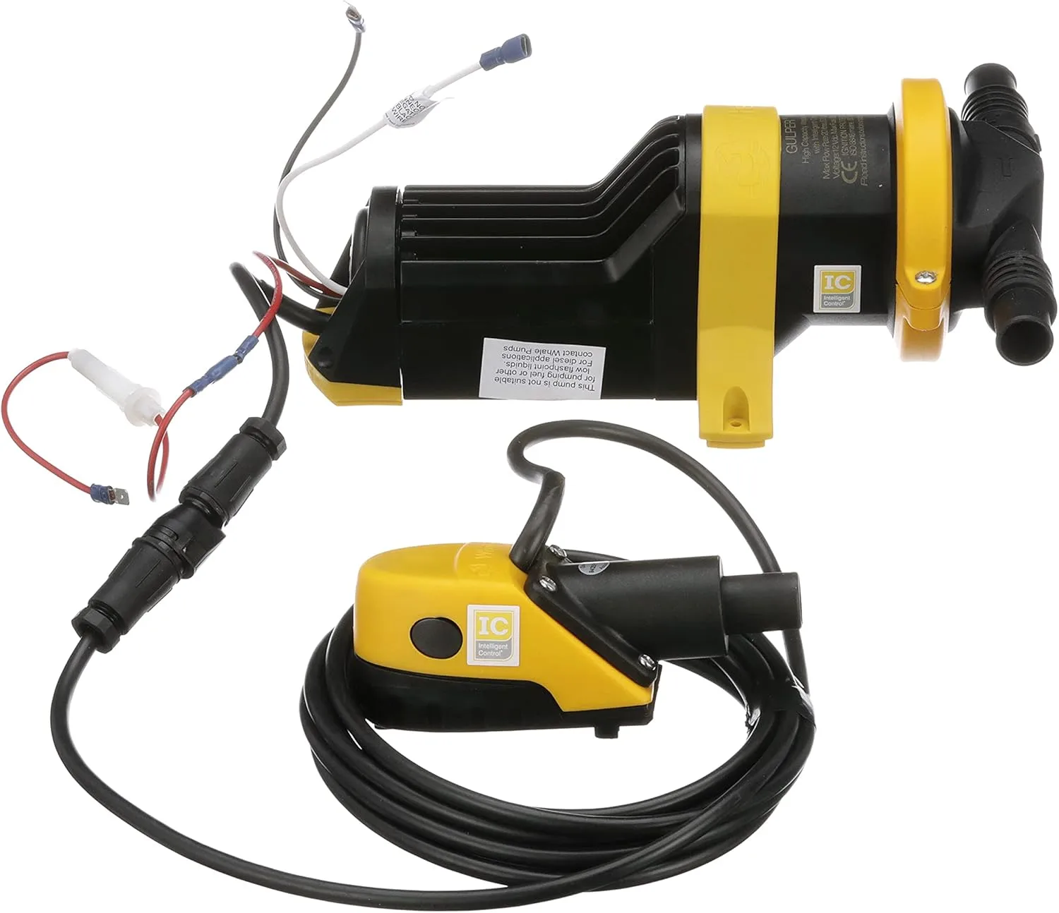 Whale SI8284 IC Bilge Kit, 12V DC, Pre-Wired Pre-Assembled Strainer and Gulper® Bilge Pump, Intelligent Control (IC)