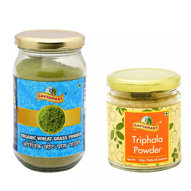 1 Wheatgrass Powder (100gm) + Triphala Churn