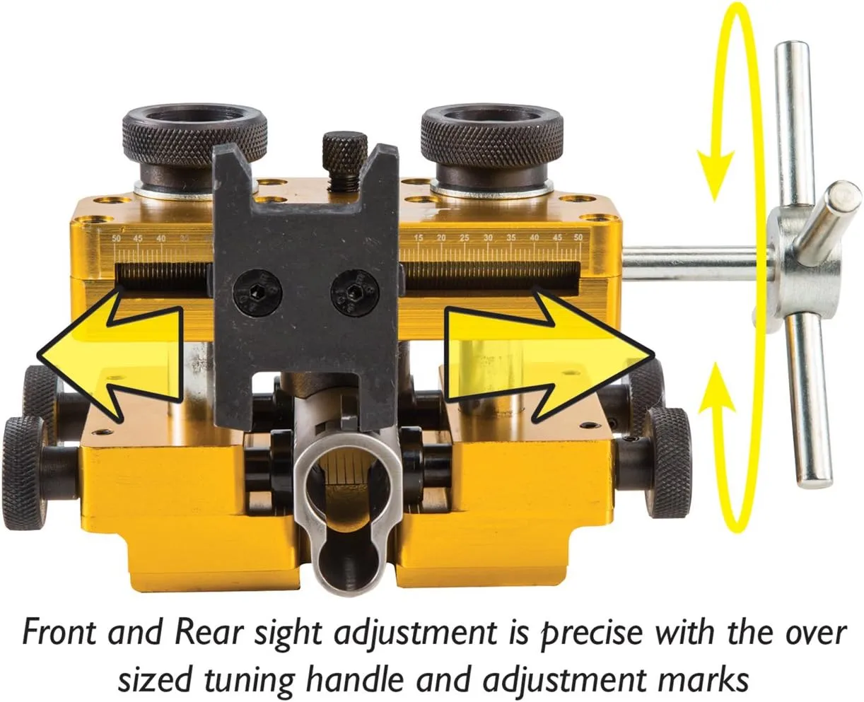 Wheeler Engineering Armorer's Handgun Sight Tool with Heavy-Duty Construction and Reversible Assembly for Handguns