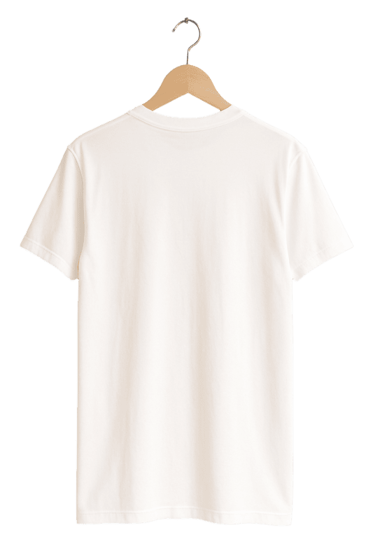 Classic Pink Panther Vertical Logo Print Womens White T-Shirt