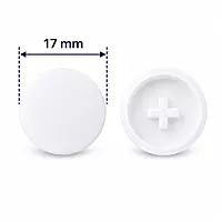 PVC Minifix Caps | White | Pack of 10