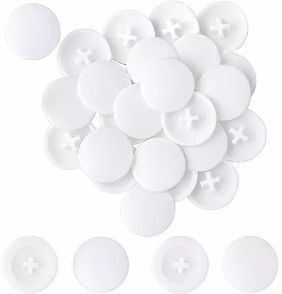 PVC Screw Caps | White | Pack of 25