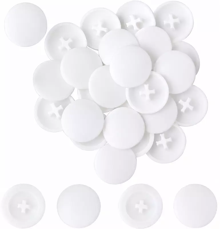PVC Screw Caps | White | Pack of 25