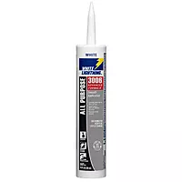 White Lightning WL30060 3006 Siliconized Acrylic Latex All Purpose Caulk, 10 oz Cartridge, White