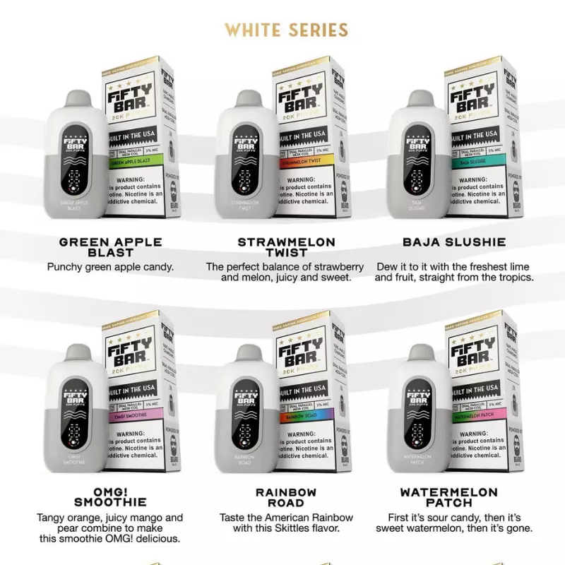FIFTY BAR 20K WHITE SERIES