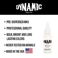 White Dynamic Tattoo Ink - 1 oz. Bottle 30ml White Dynamic Tattoo Ink - 1 oz. Bottle 30ml