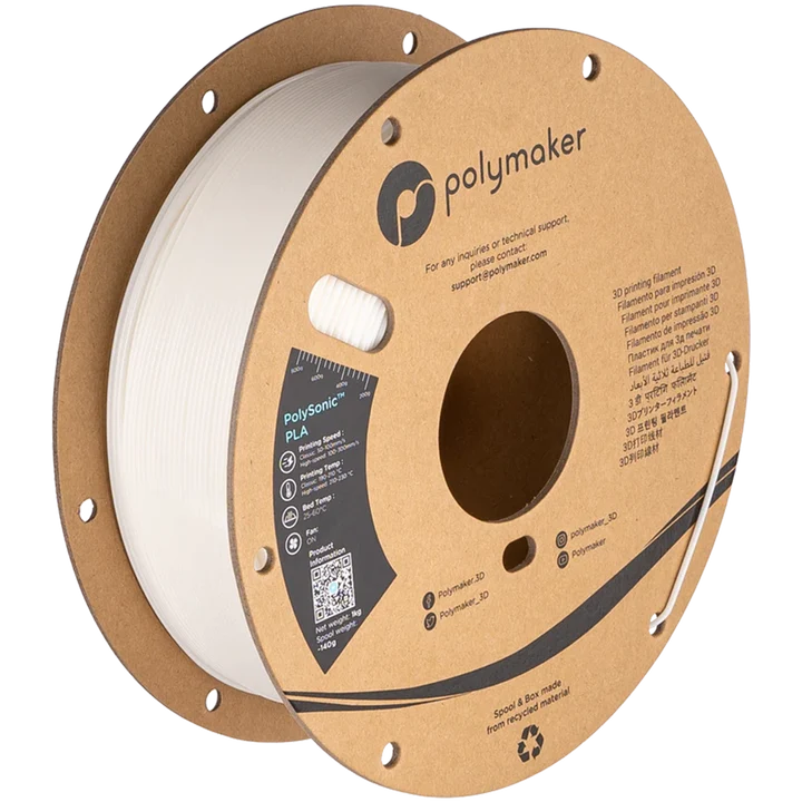    PolySonic™ PLA (1.75mm, 1000g) White