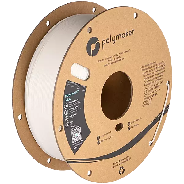    PolySonic™ PLA (1.75mm, 1000g) White