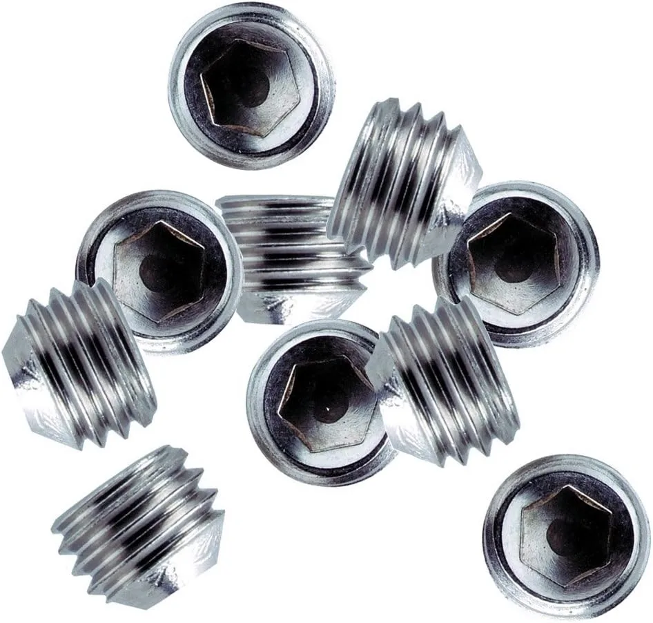 Whitecap ¼-28 Thread SS Set Screws - 10 Pack