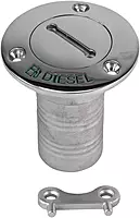 Whitecap Hose Deck Fill - 2" Hose - Diesel