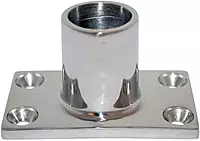 Whitecap 316 Stainless Steel 90° Rectangular Base Rail Fitting - 1" (6141C)