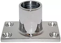 Whitecap 316 Stainless Steel 90° Rectangular Base Rail Fitting - 1" (6141C)