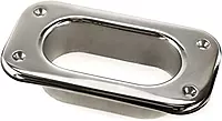 WHITECAP 6128C 316 S.S. Hawse Pipe - 4" x 2"