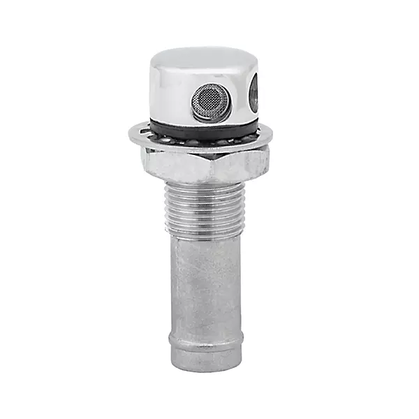 Whitecap Fuel Vent - Round Head, Straight Shaft, 5/8" Hose