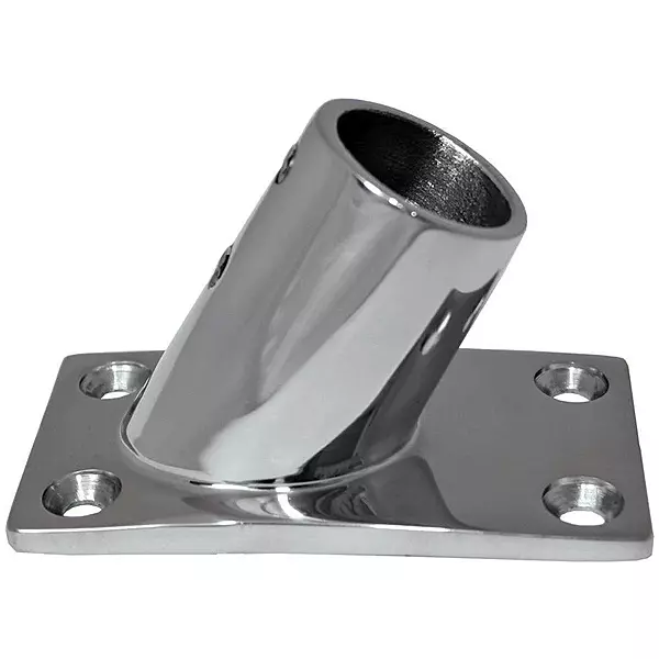 Whitecap 316 Stainless Steel 60 Deg Rectangular Base 1''
