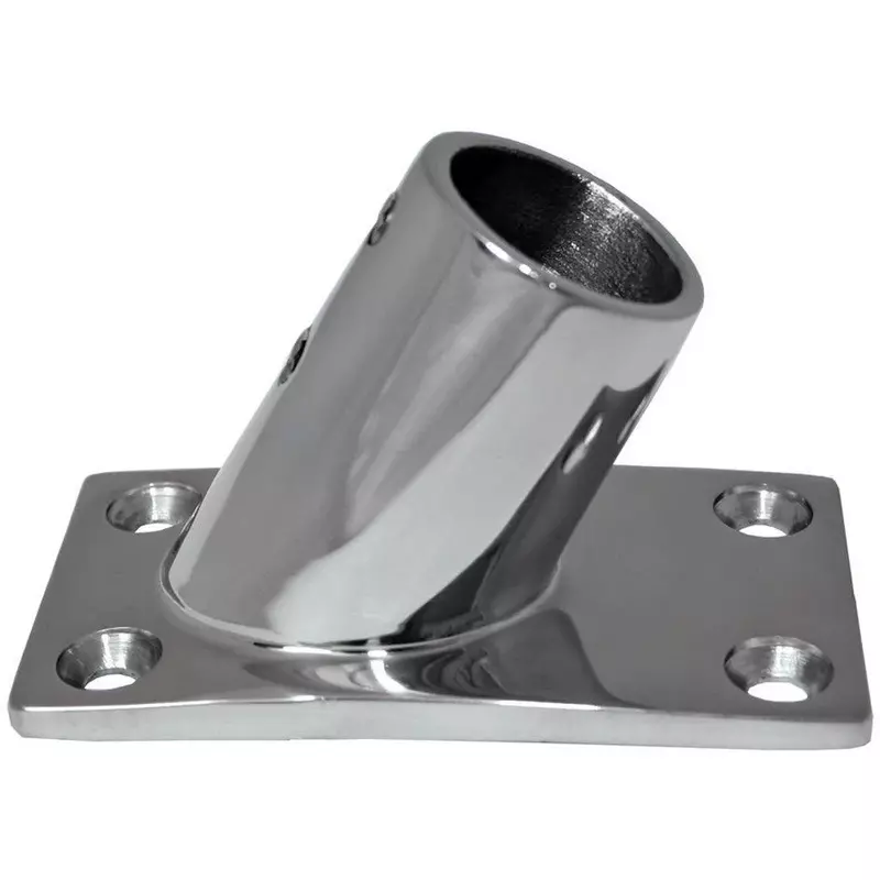 Whitecap 316 Stainless Steel 60 Deg Rectangular Base 1''