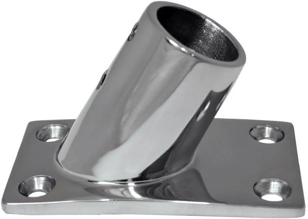Whitecap 316 Stainless Steel 60 Deg Rectangular Base 1''