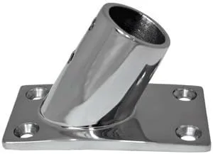 Whitecap 316 Stainless Steel 60 Deg Rectangular Base 1''