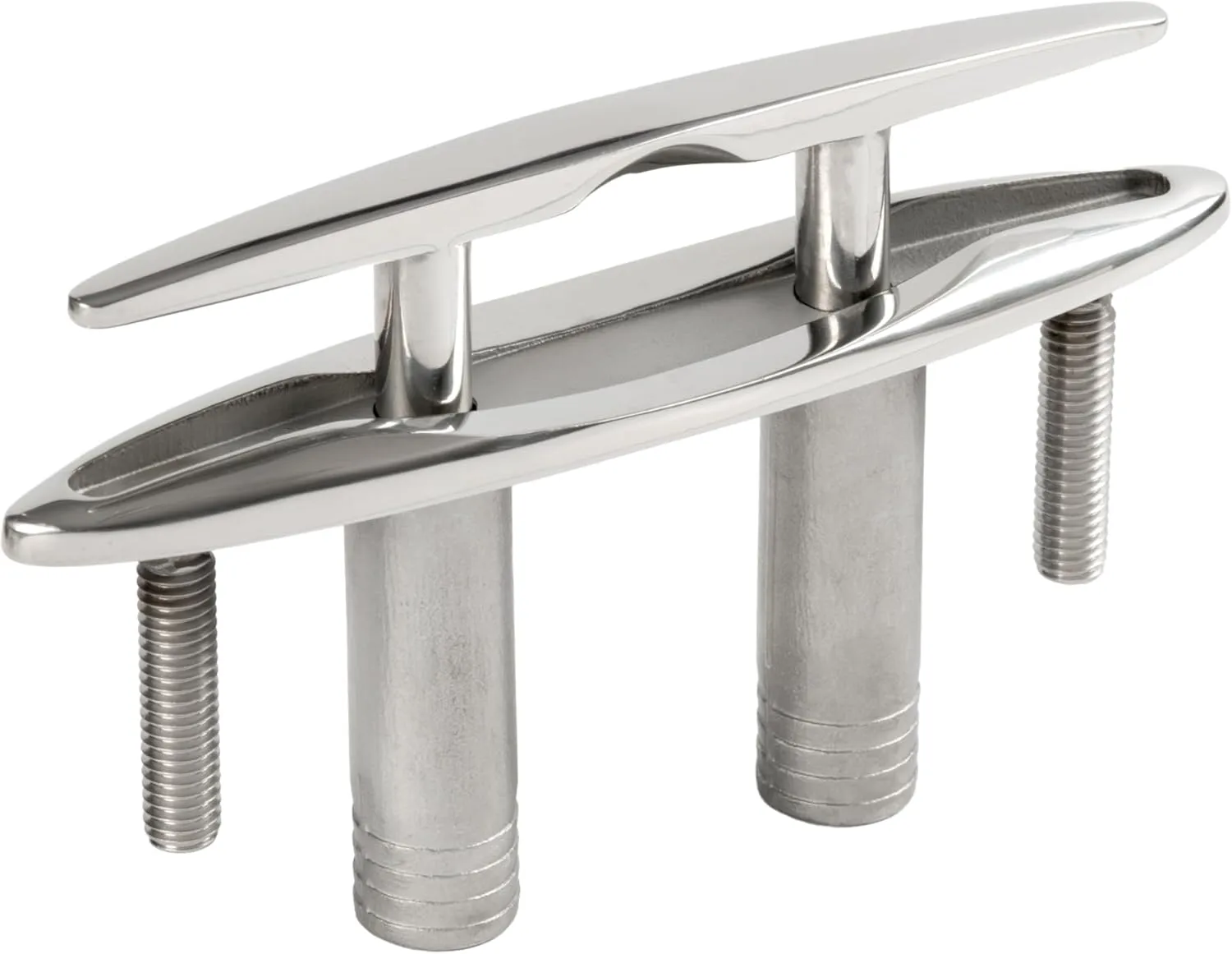 Whitecap 316 Stainless Steel Pull-Up Cleat 6 in Bluewater