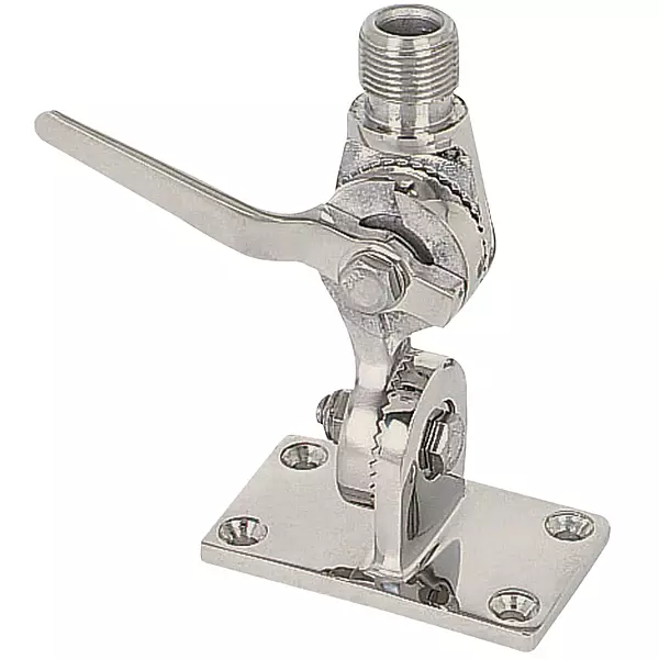 Whitecap Heavy-Duty Ratchet Antenna Mount - 316 Stainless Steel