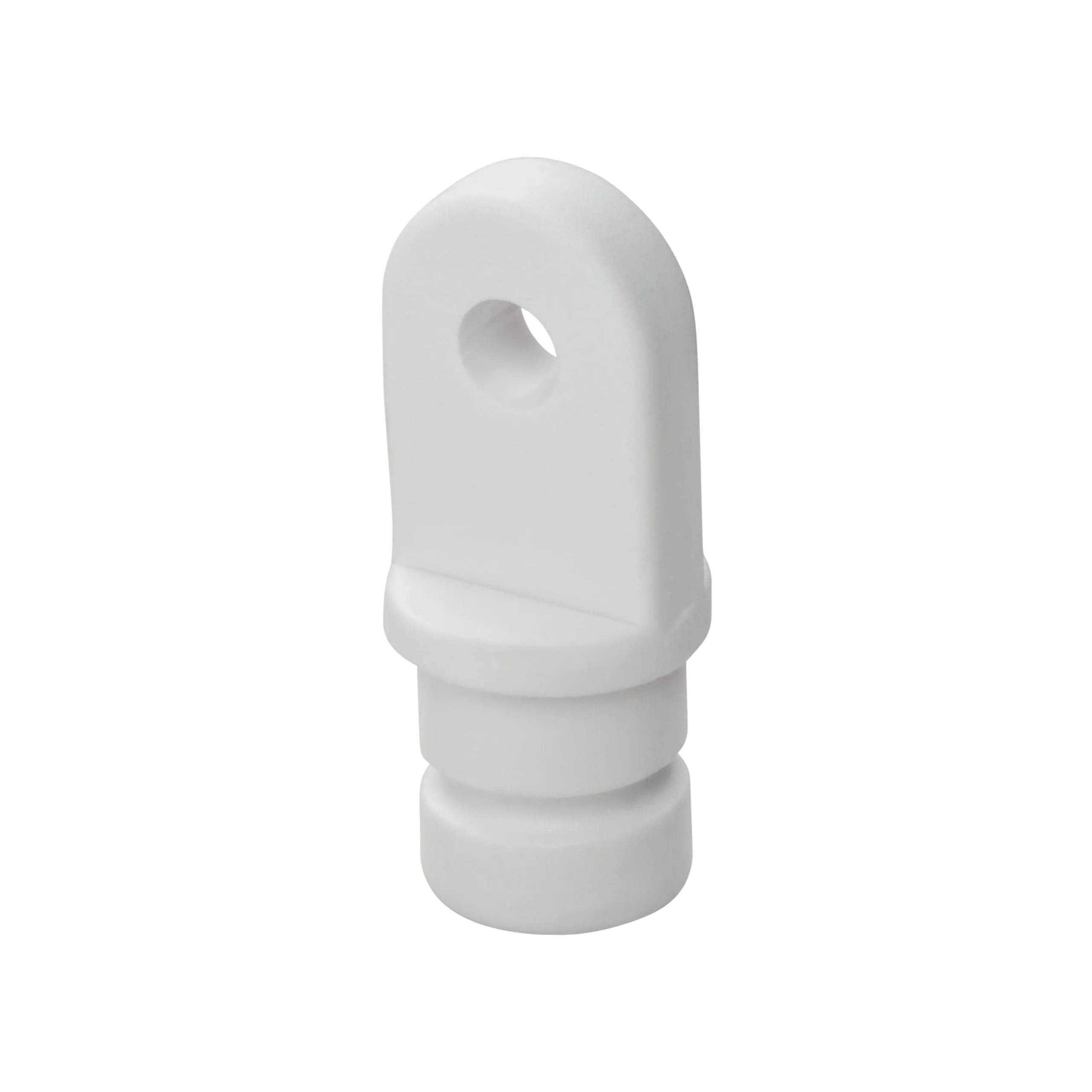 Whitecap 3402WP Nylon 3/4" Inside Eye Top Fitting - Pair, White