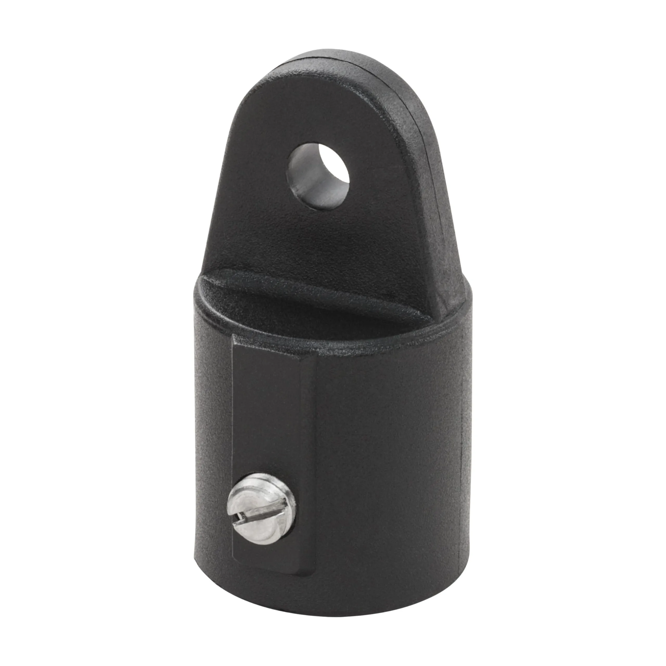 Whitecap 3416BP Nylon 3/4" Inside Eye Top Fitting with Set Screw - Black, Pair