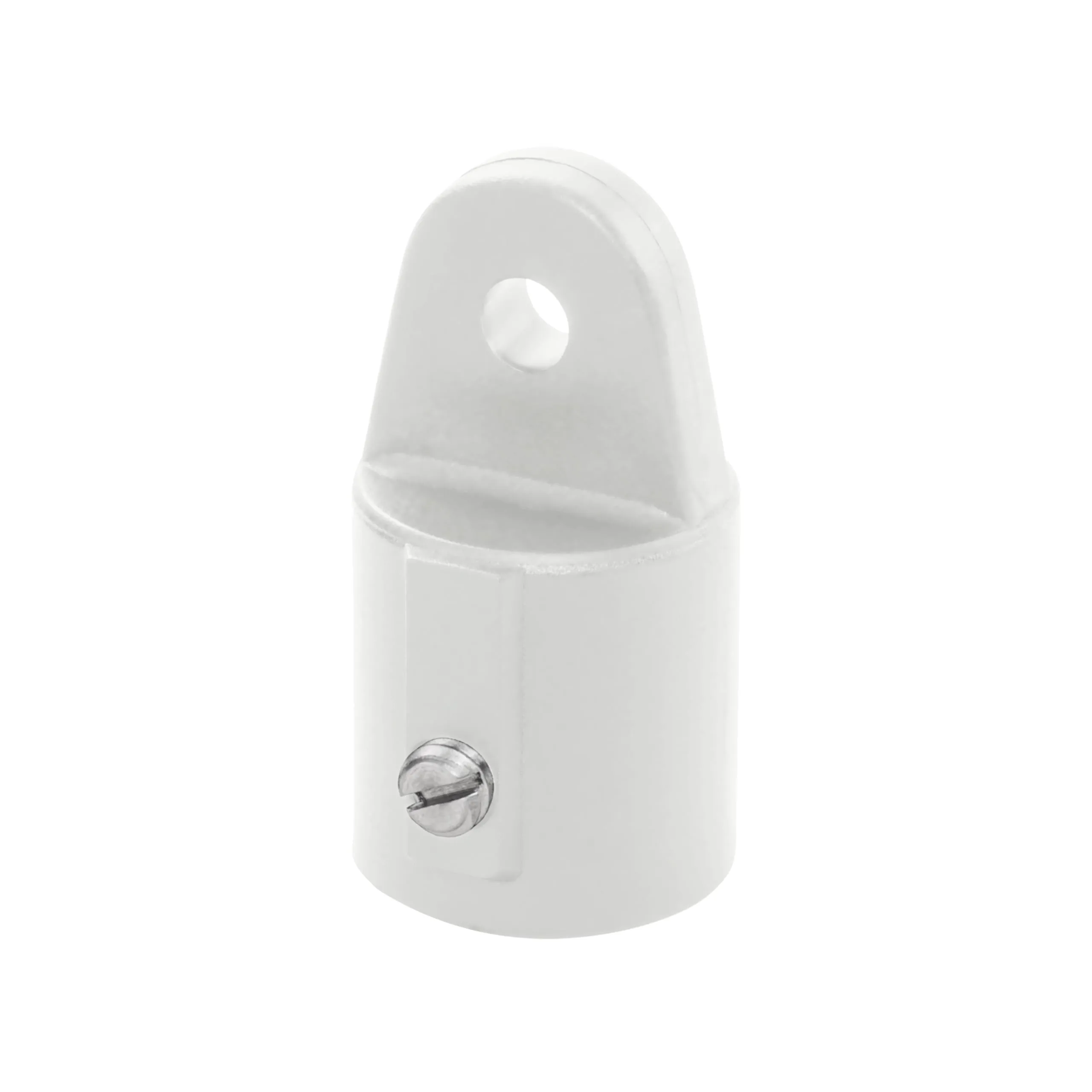 Whitecap 3416WP Nylon 3/4" Inside Eye Top Fitting with Set Screw - White, Pair