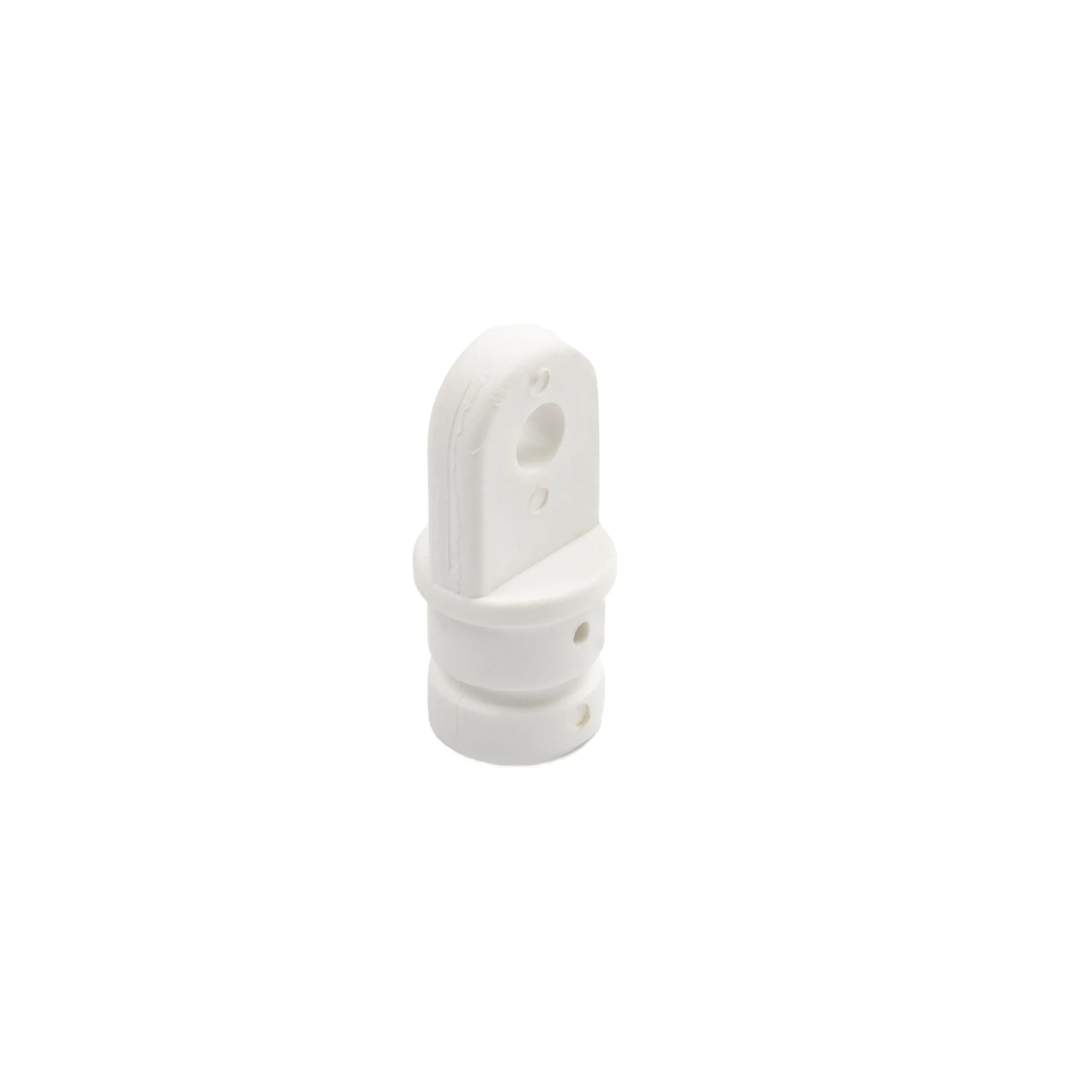 Whitecap 3417WP Nylon 7/8" Inside Eye Top Fitting - White, Pair
