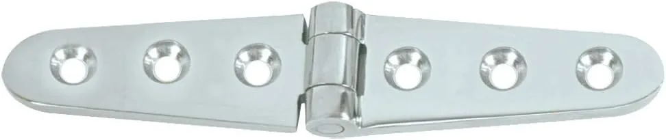 Whitecap 3430BP Nylon Side Mount/Slide Deck Hinge for 0.850 Track - Black, Pair