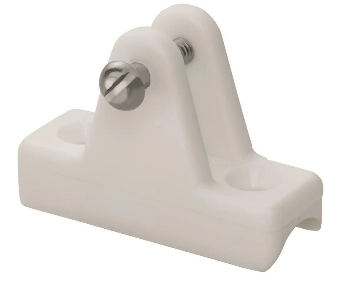 Whitecap 3443WP 7/8 Rail Hinge [pr.] Wht