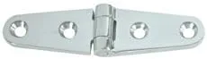 Whitecap 3428BP Angled Nylon Deck Hinge - Black, Pair