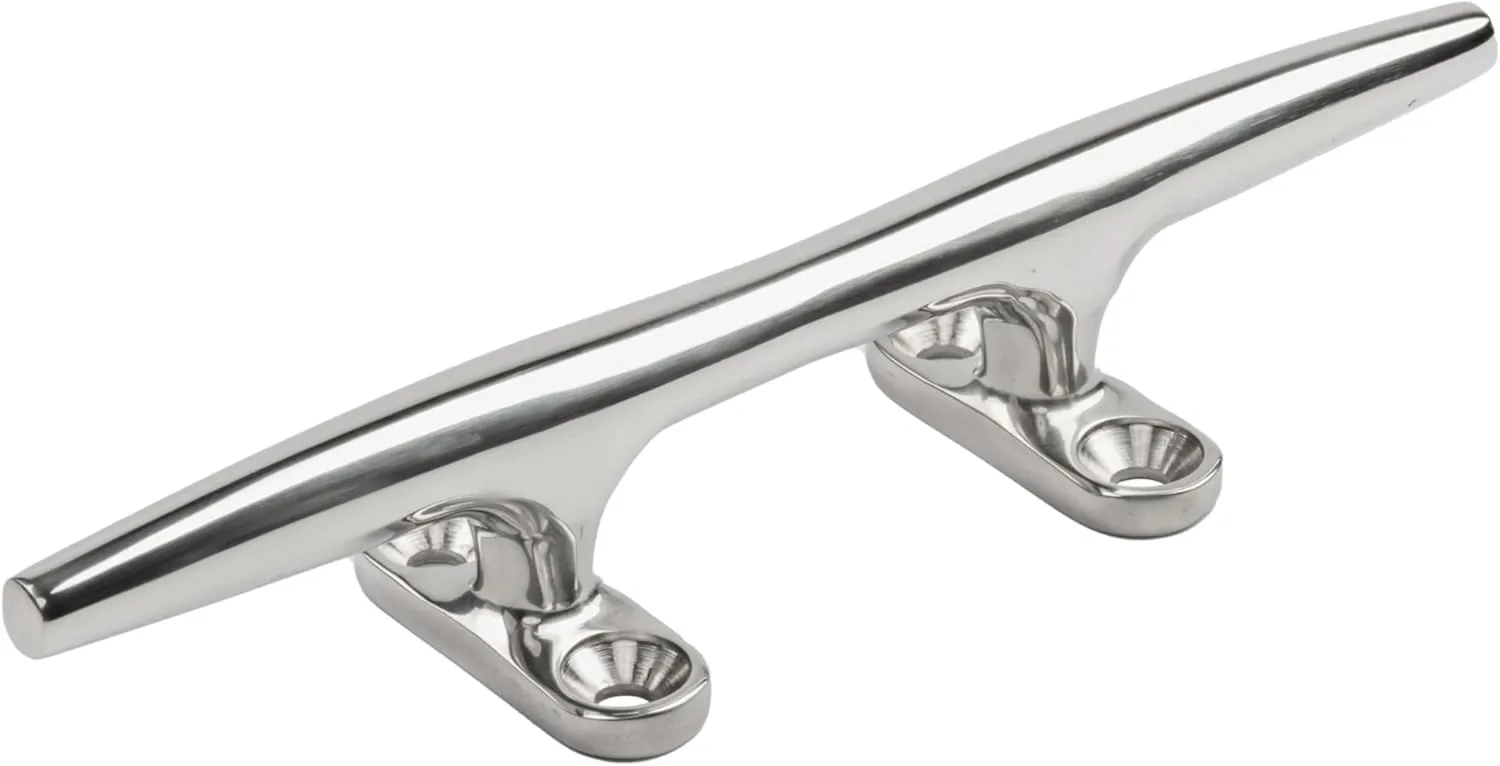 Whitecap 6010C 8" Stainless Steel Hollow Base Cleat