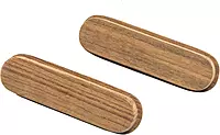 Whitecap 60124-A Teak Oblong Drawer Pull 4-1/16" - 2-Pack