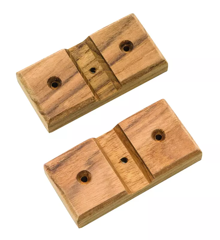 Whitecap 60609 Teak Fishing Rod Storage Rack Mounting Boards, Beige, 1 Count (Pack of 1)