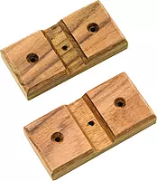 Whitecap 60609 Teak Fishing Rod Storage Rack Mounting Boards, Beige, 1 Count (Pack of 1)