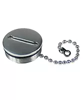 Whitecap Industries Replacement Cap and Chain-Deck Fill Replacement for Stainless Steel, 1.5-Inch