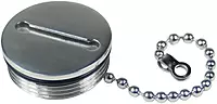 Whitecap Industries Replacement Cap and Chain-Deck Fill Replacement for Stainless Steel, 1.5-Inch