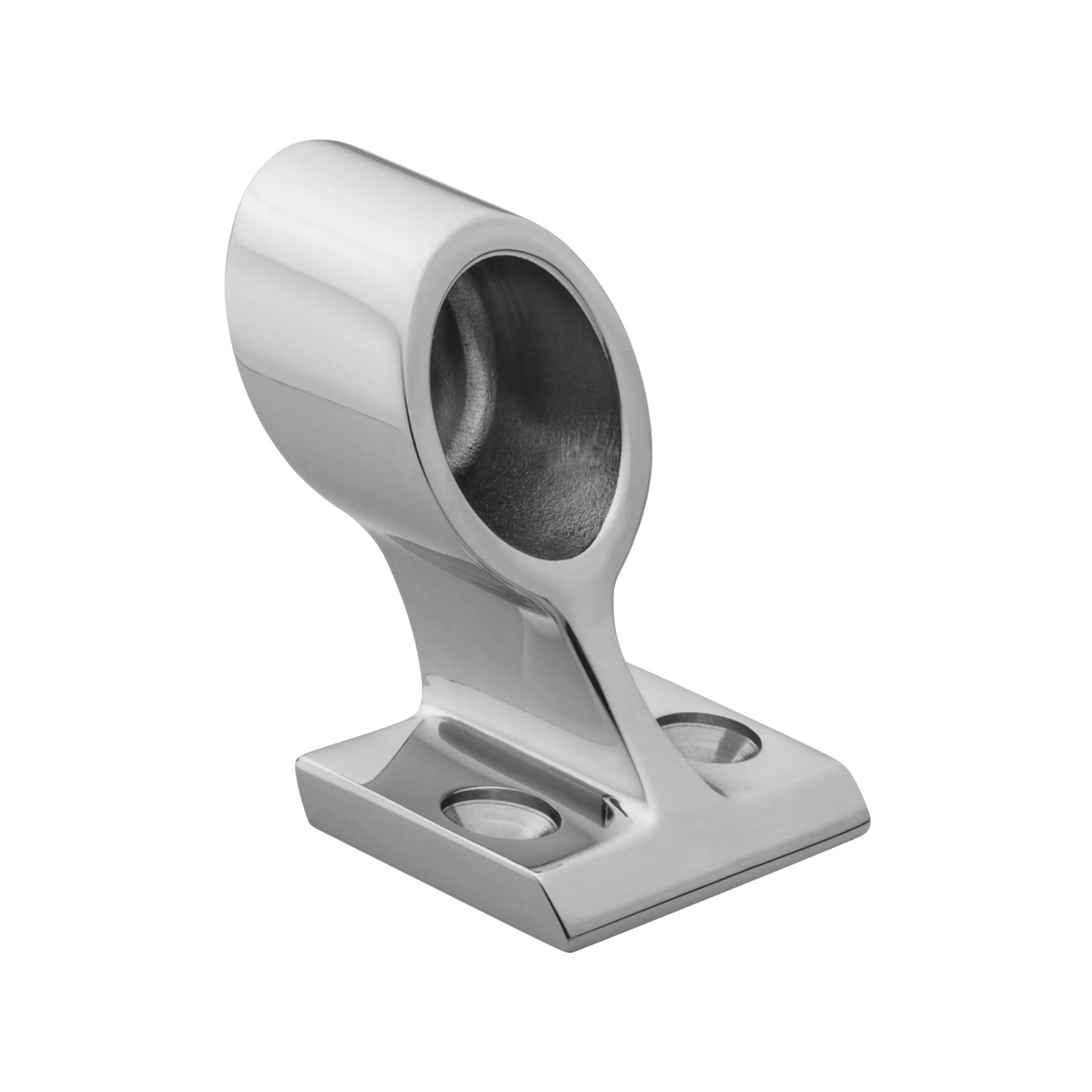 Whitecap 6080C 120° Handrail End Stanchion - 7/8" Tube, 316 SS